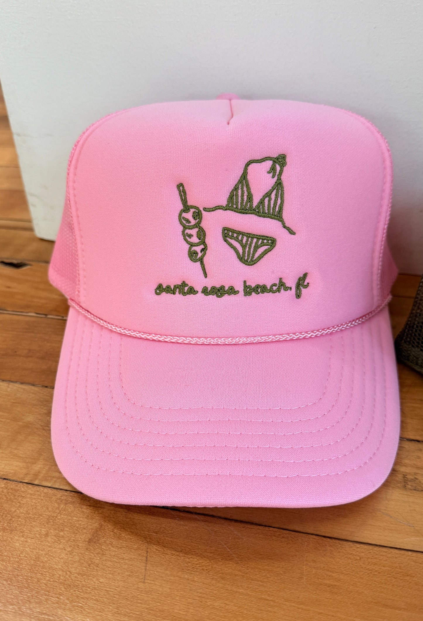 Bikinis and Martinis Embroidered Hat