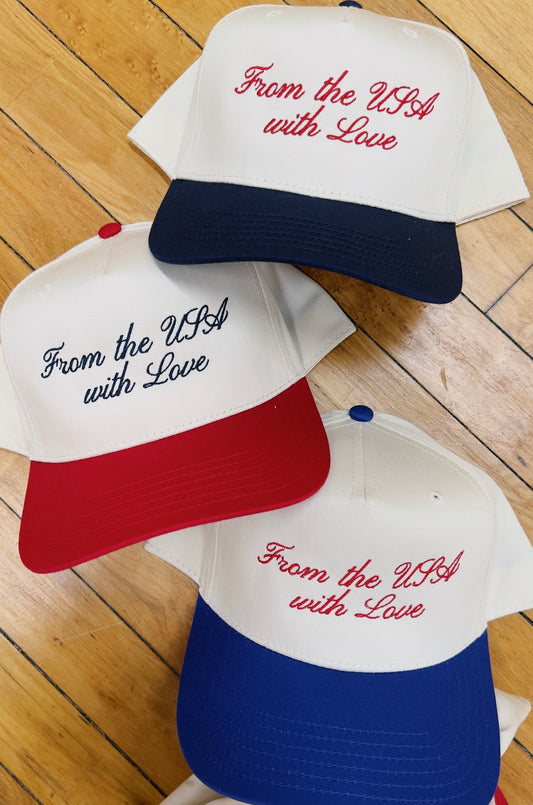 From the USA with Love Canvas Hat