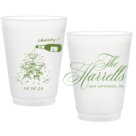 Cheers! Champagne Frosted Cups