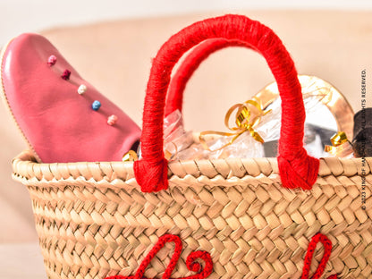 Medium Personalized Straw Tote