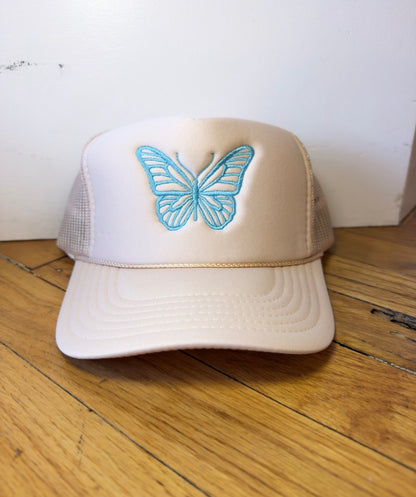 Butterfly Embroidered Trucker Hat