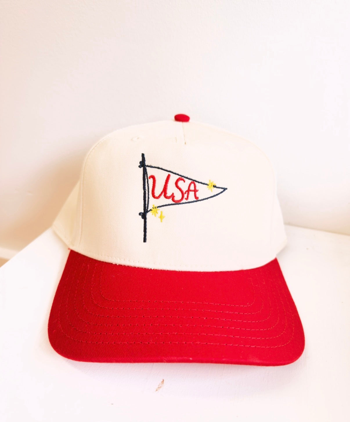 USA Pendant Flag Embroidered Hat