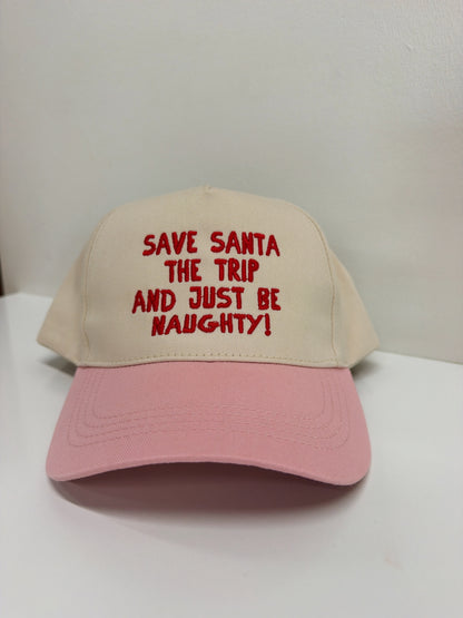 Save Santa the Trip Embroidered Hat