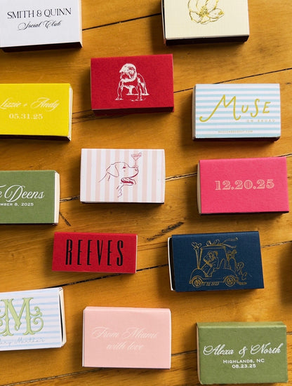 Hand drawn Seashell Matchboxes