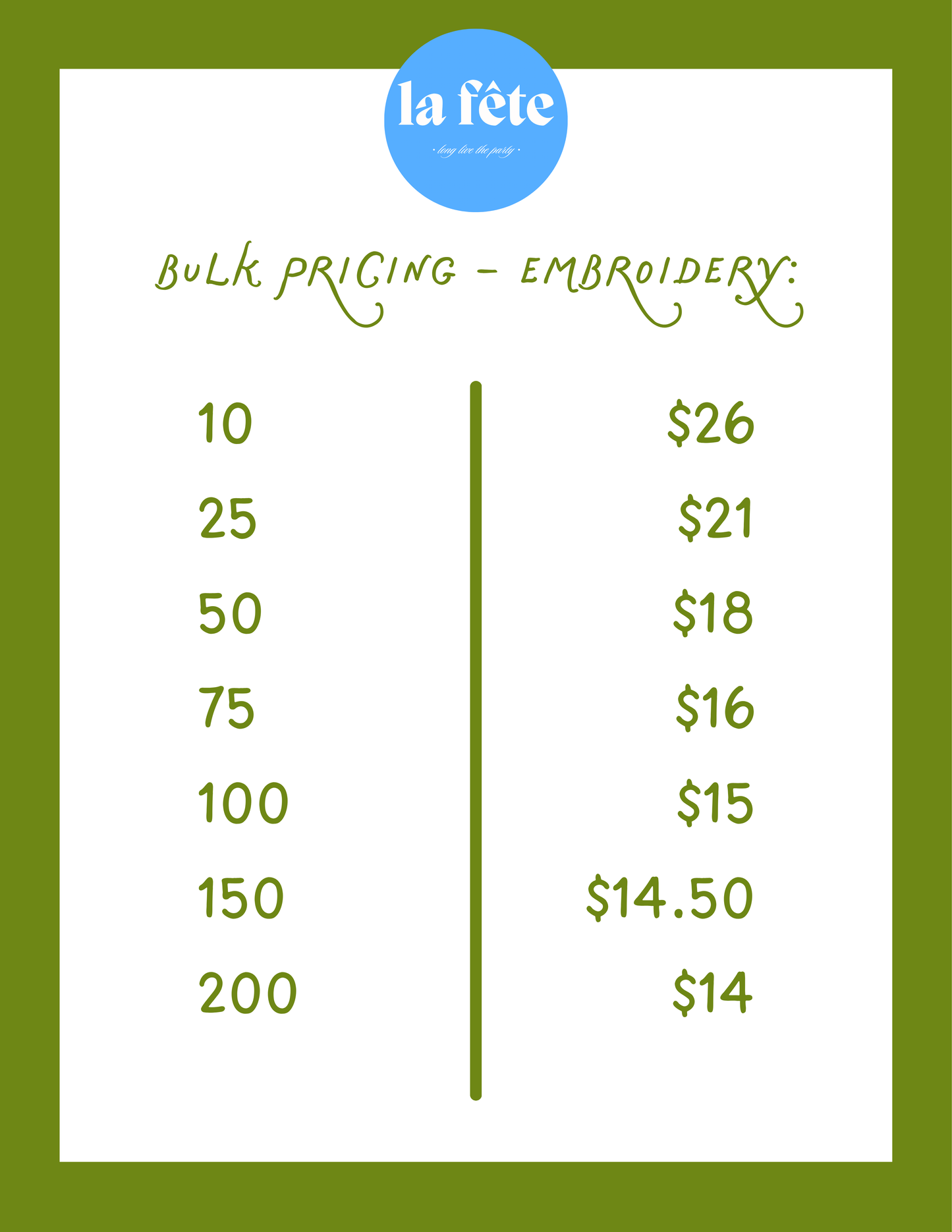 La Fête Bulk Hats!
