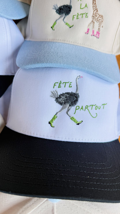 Fête Partout Ostrich Hat!