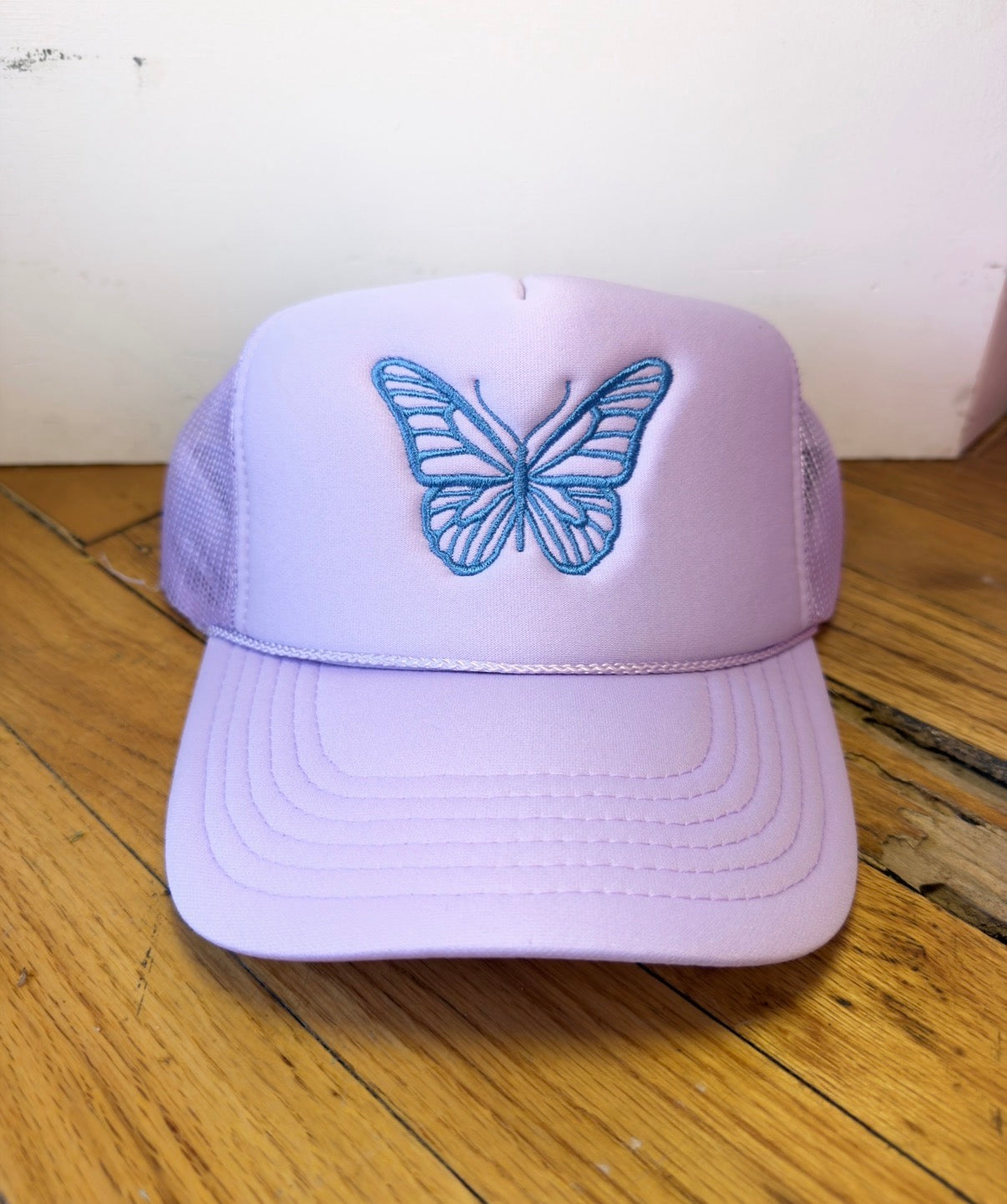 Butterfly Embroidered Trucker Hat