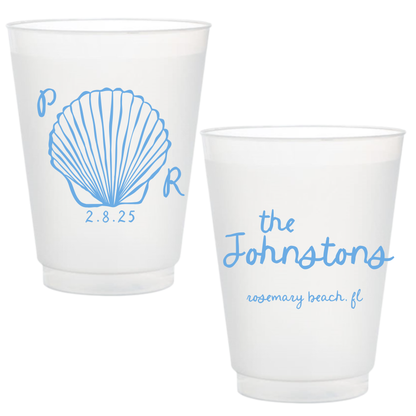 Seashell Frosted Cups