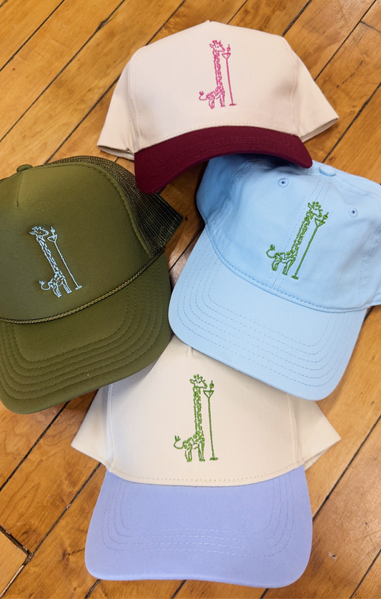 Tall + Strong Giraffe Embroidered Hat