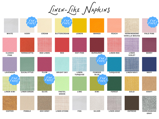 Design your Own Cocktail Napkins | linen-like, 1-color printing