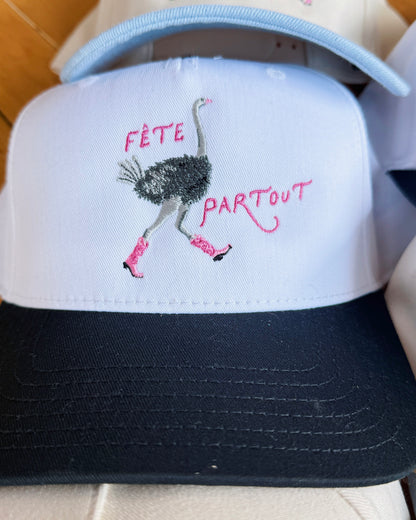 Fête Partout Ostrich Hat!