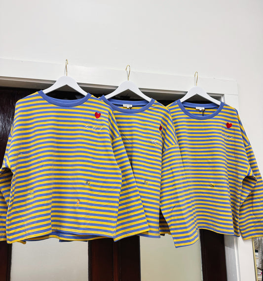 Oversized Long Sleeve Top in Golden