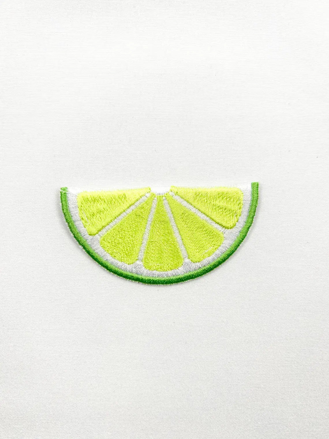 Lime Embroidered Iron-On Patch Cancun, Happy Hour, Tequila