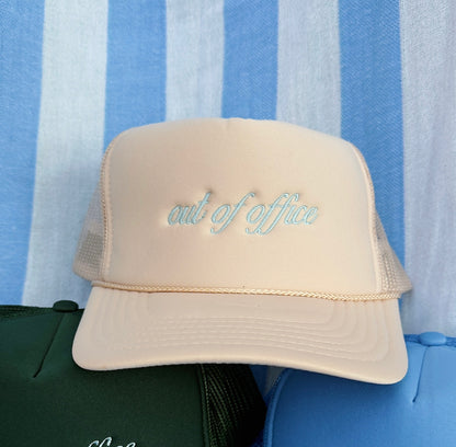 Out Of Office Embroidered Trucker Hat