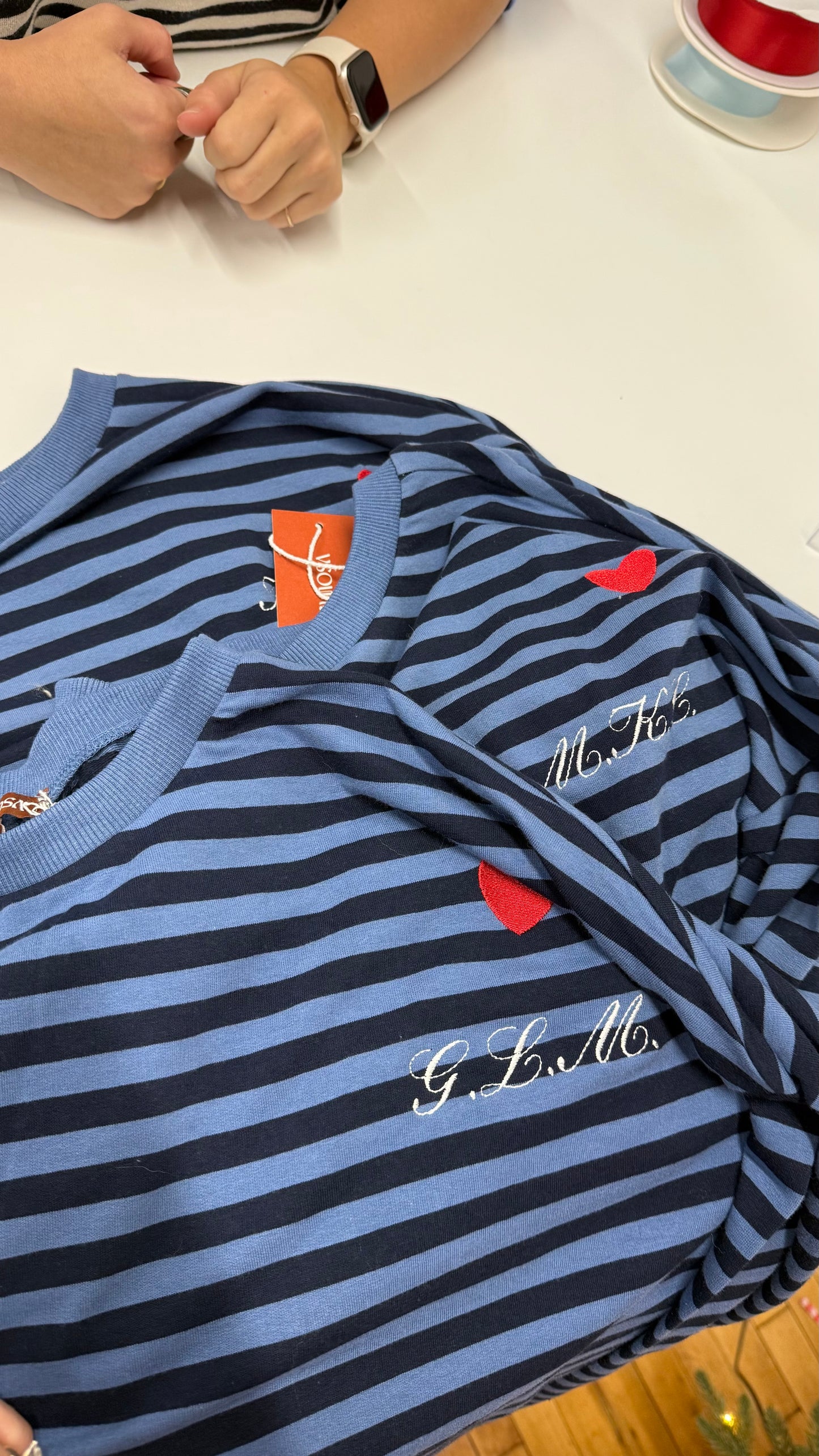 Oversized Long Sleeve Top in Marine