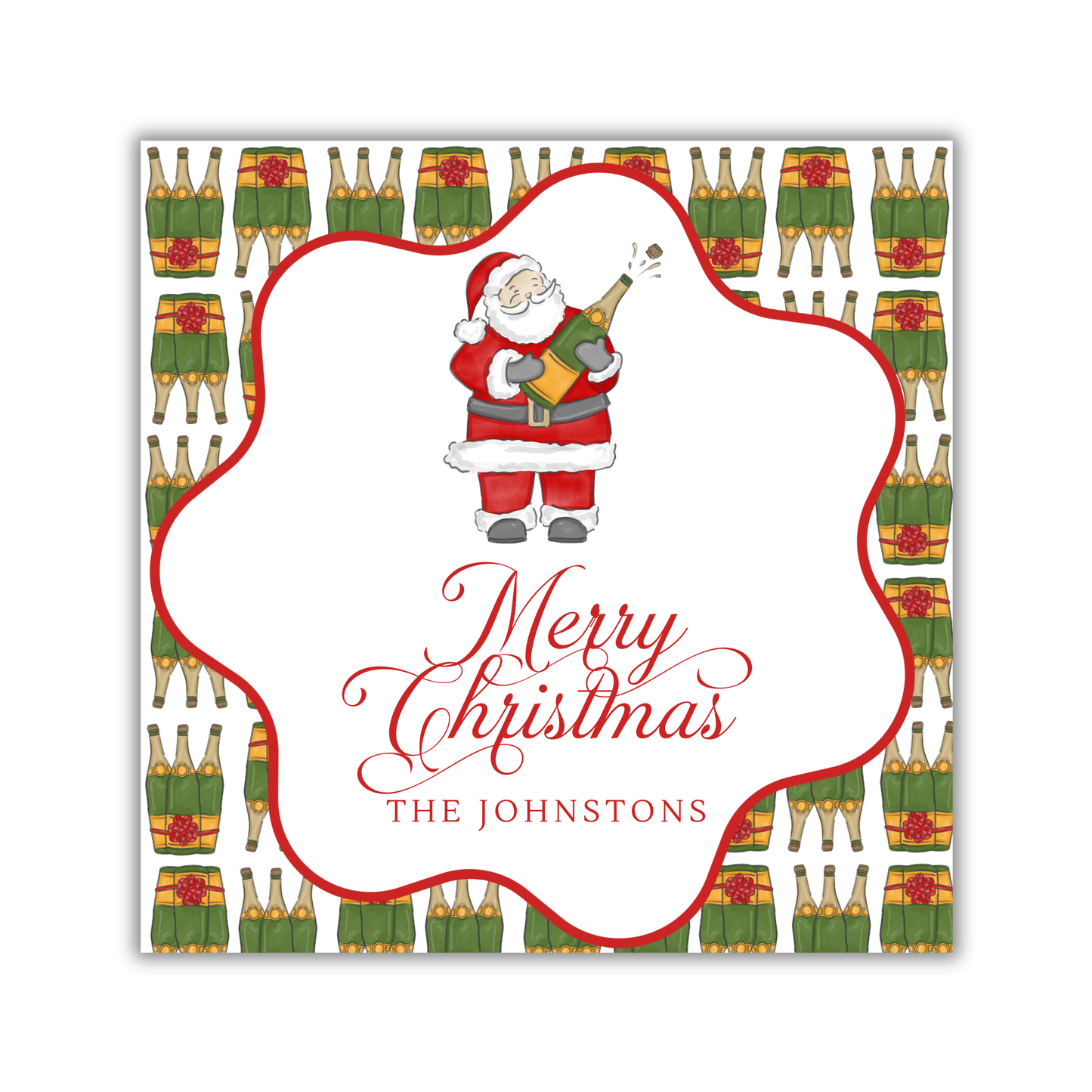 Veuve Santa Gift Sticker