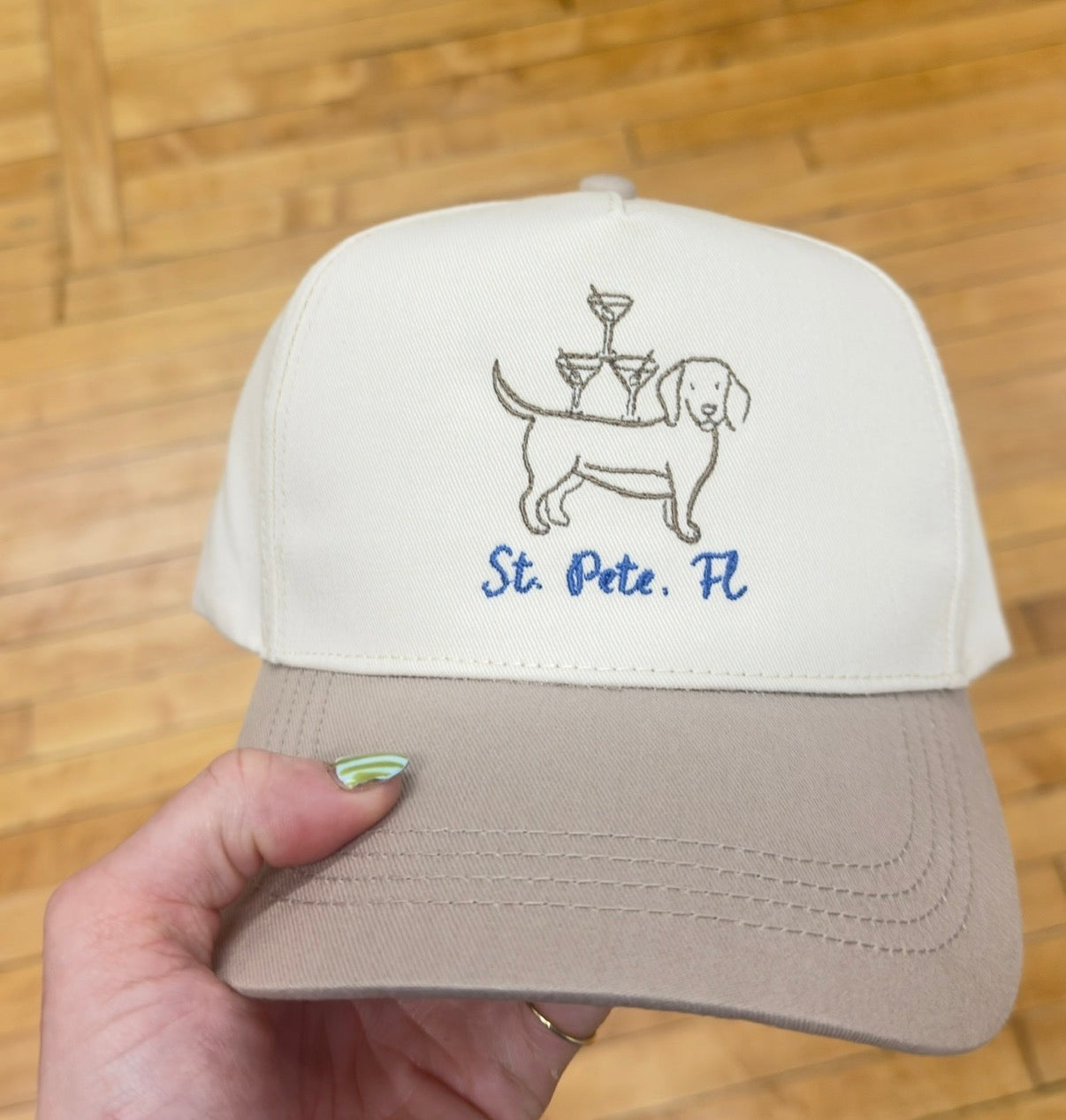 Wienies and Martinis Embroidered Hat