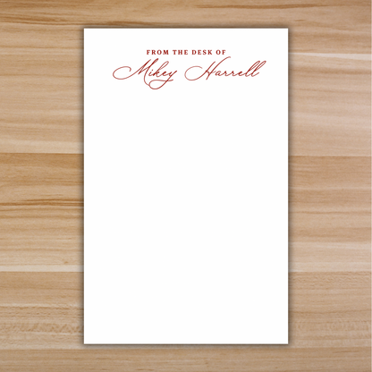 From the Desk of… Personalized Notepad