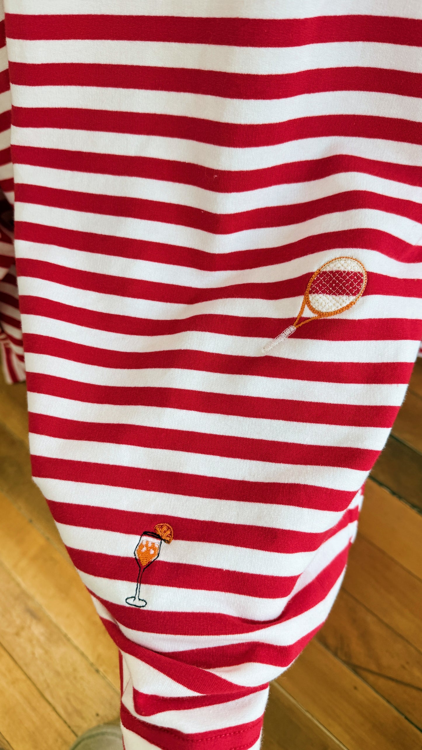 Oversized Long Sleeve Top in Red