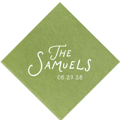 Favorite Font Cocktail Napkins