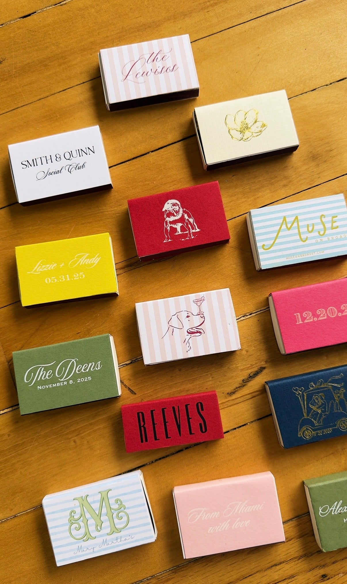 Hand drawn Seashell Matchboxes