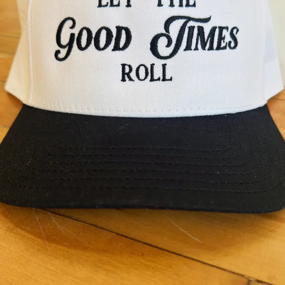 Let The Good Times Roll Canvas Trucker Hat