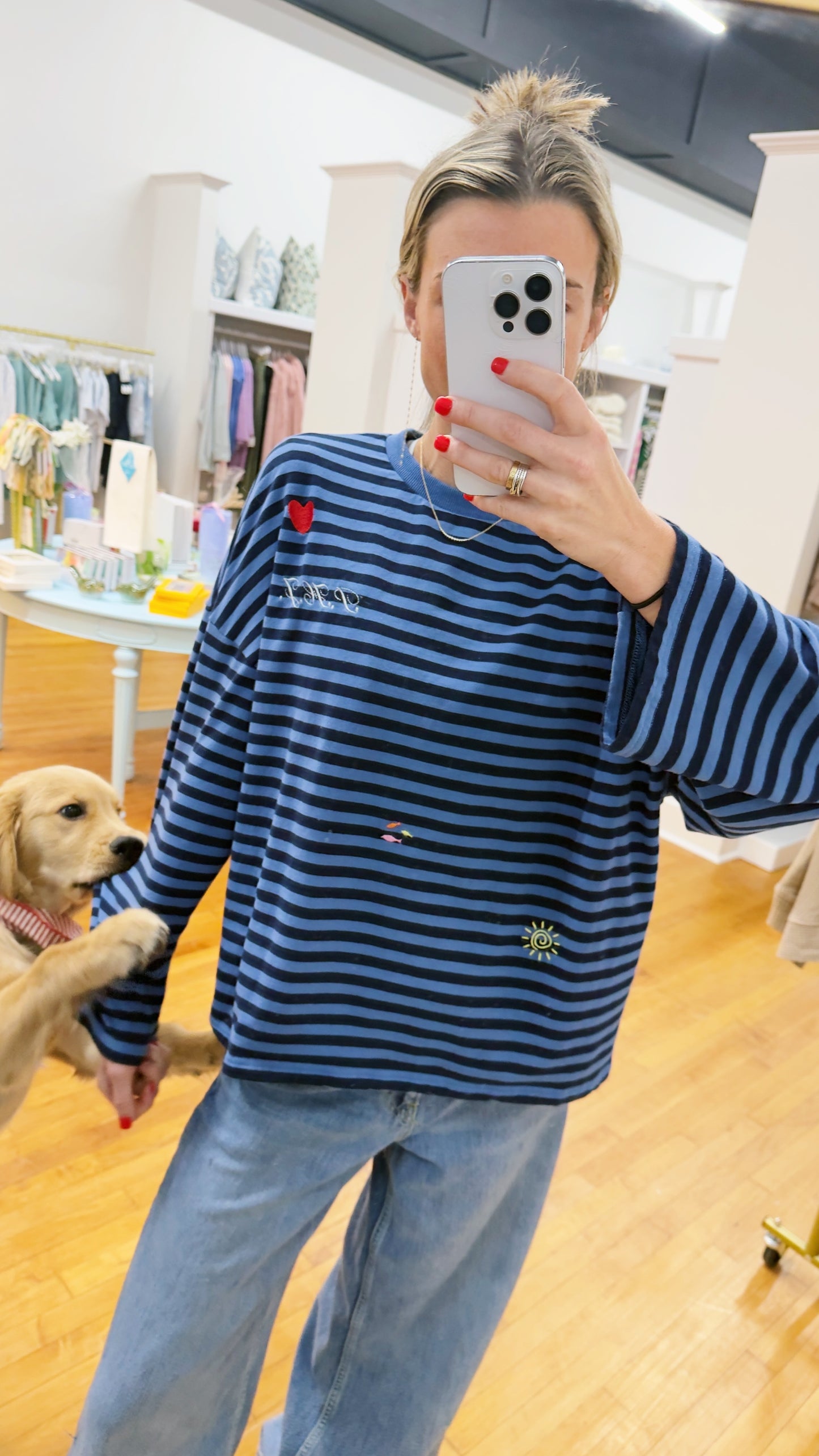 Oversized Long Sleeve Top in Golden