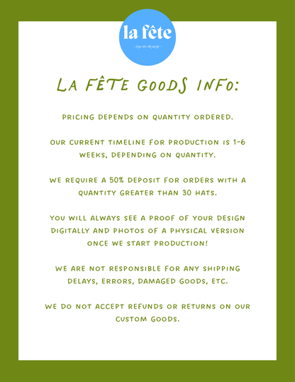 La Fête Bulk Hats!