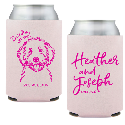 Fluffy Pup Standard Coozies