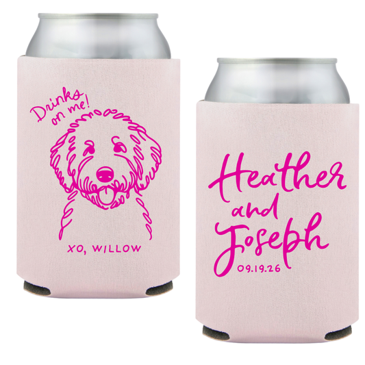 Fluffy Pup Standard Coozies