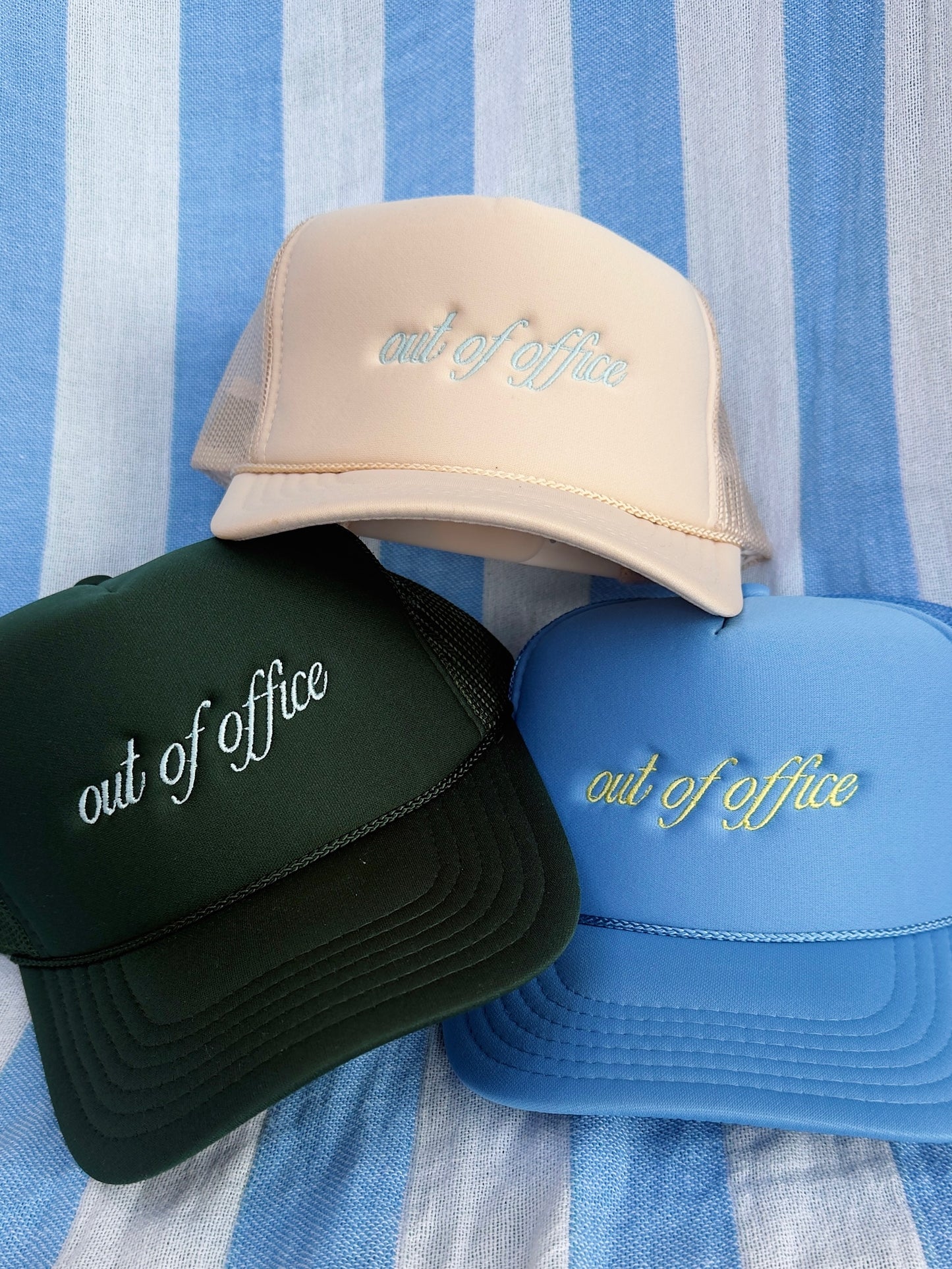 Out Of Office Embroidered Trucker Hat