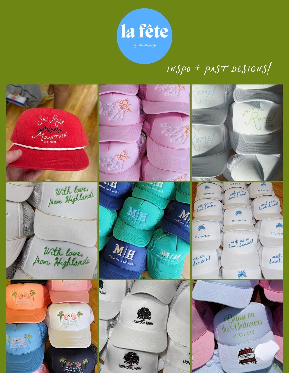 La Fête Bulk Hats!
