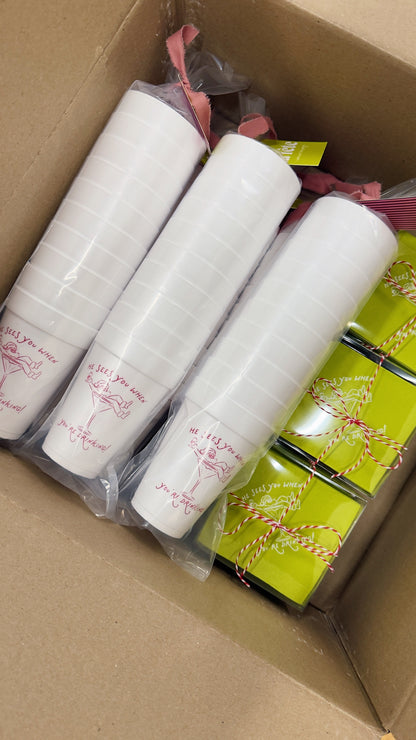He Sees You When You're Drinking! Styrofoam Cups