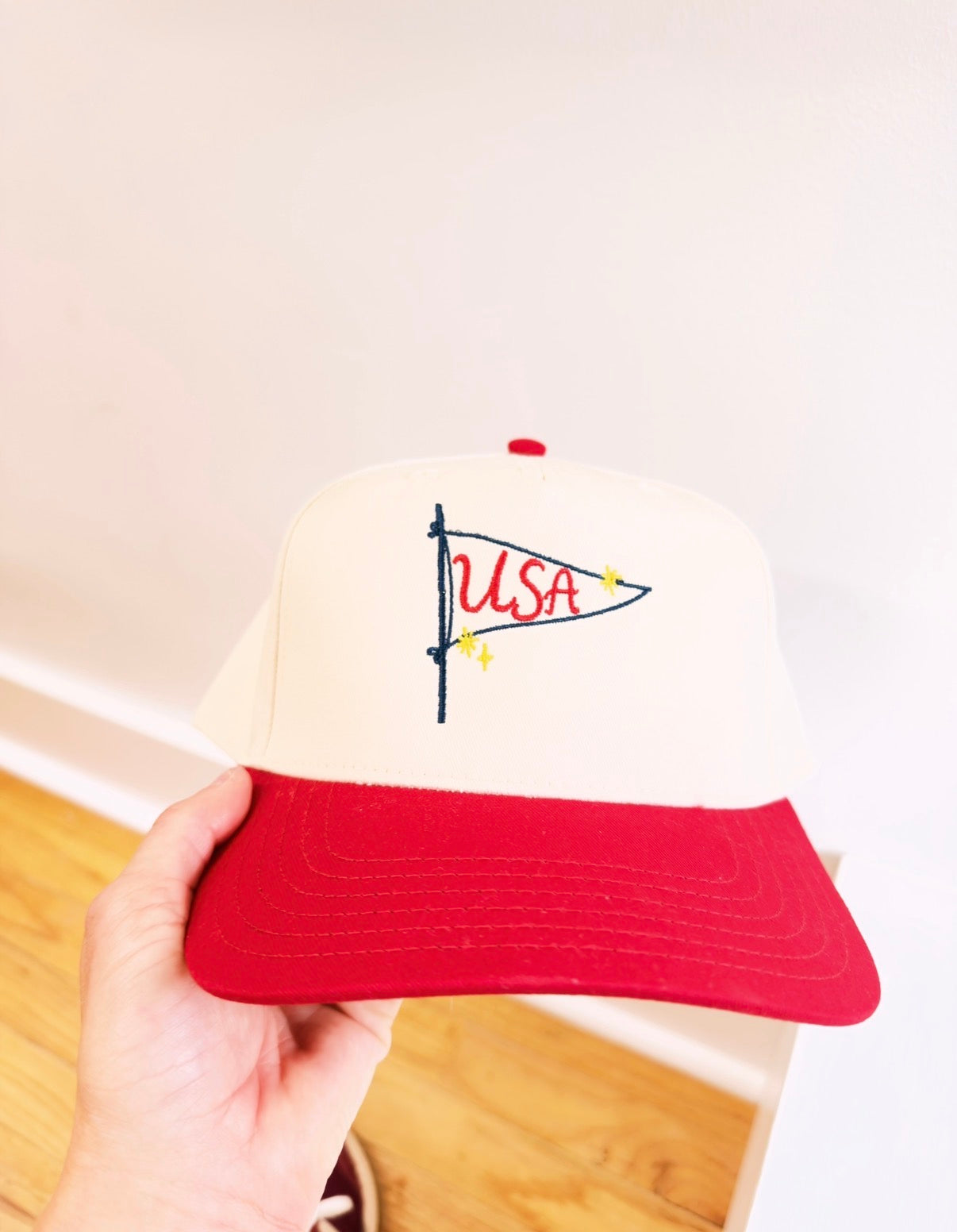 USA Pendant Flag Embroidered Hat