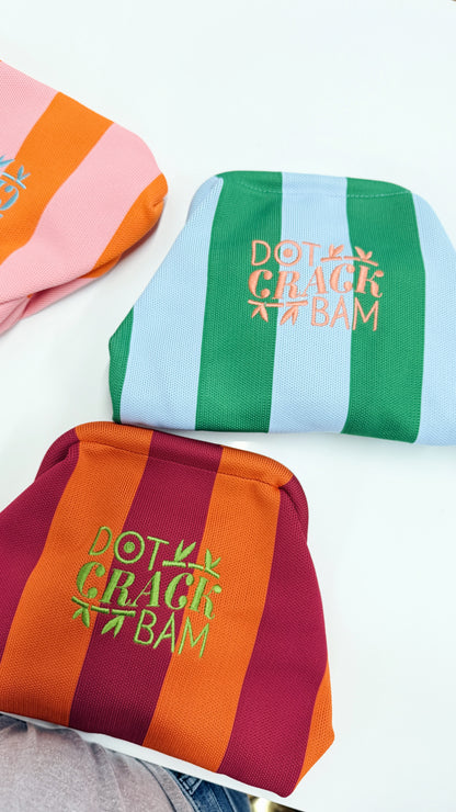 Dot Crack Bam Mahjong Tile Pouch