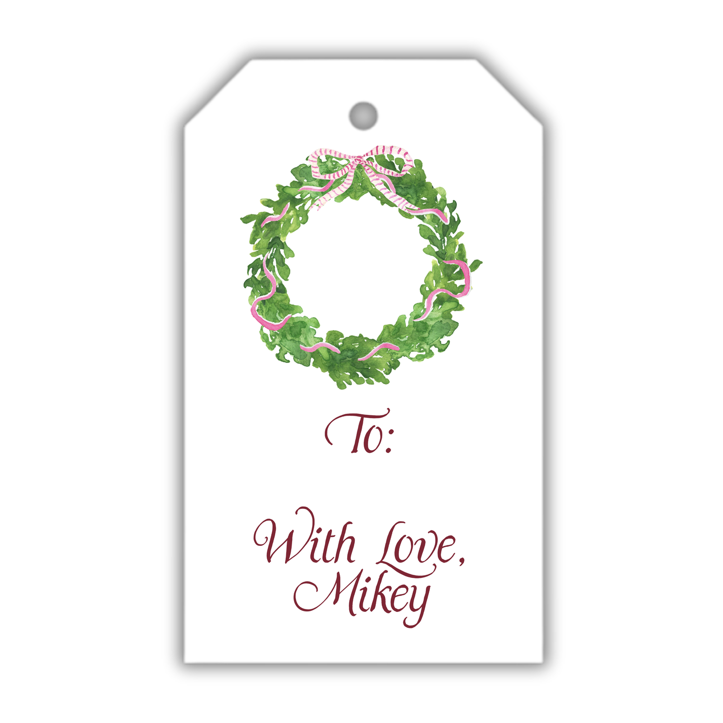 Wreath Classic Gift Tag
