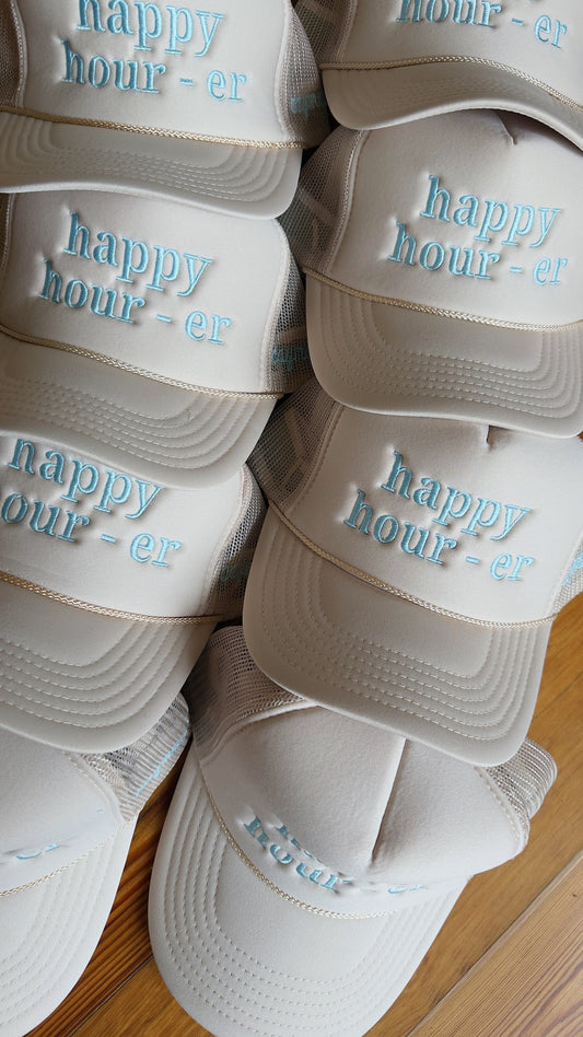 Happy Hour - er Embroidered Hat