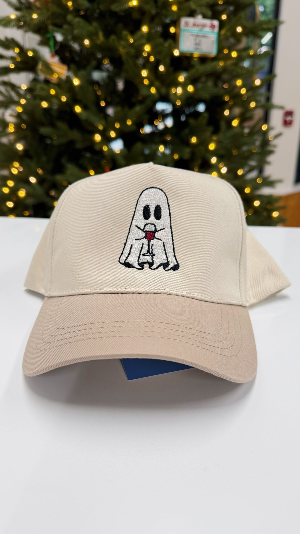 Booze Ghost Embroidered Canvas Hat