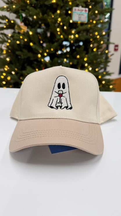 Booze Ghost Embroidered Canvas Hat
