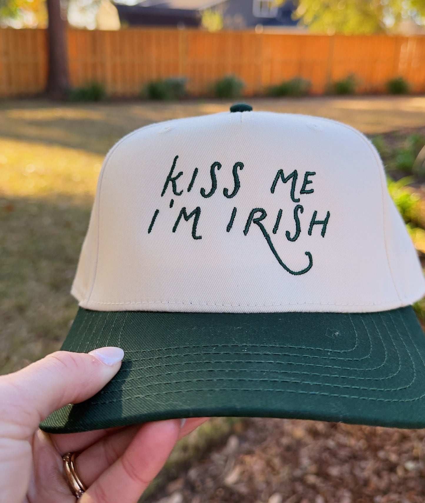 Kiss Me I’m Irish Embroidered Hat
