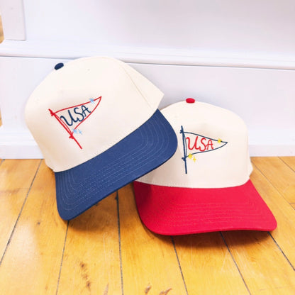 USA Pendant Flag Embroidered Hat