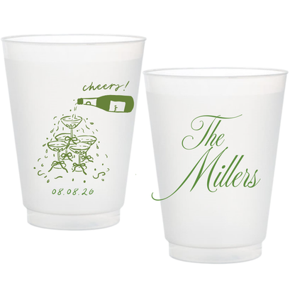 Cheers! Champagne Frosted Cups