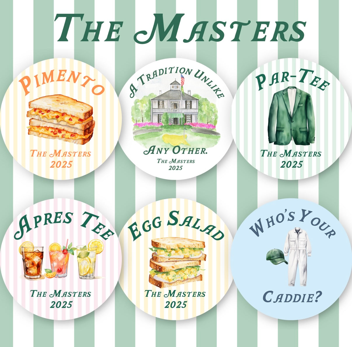 The Masters 2025 Sticker Set