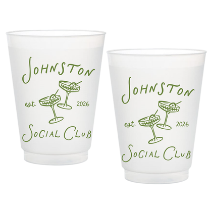 Social Club Frosted Cups
