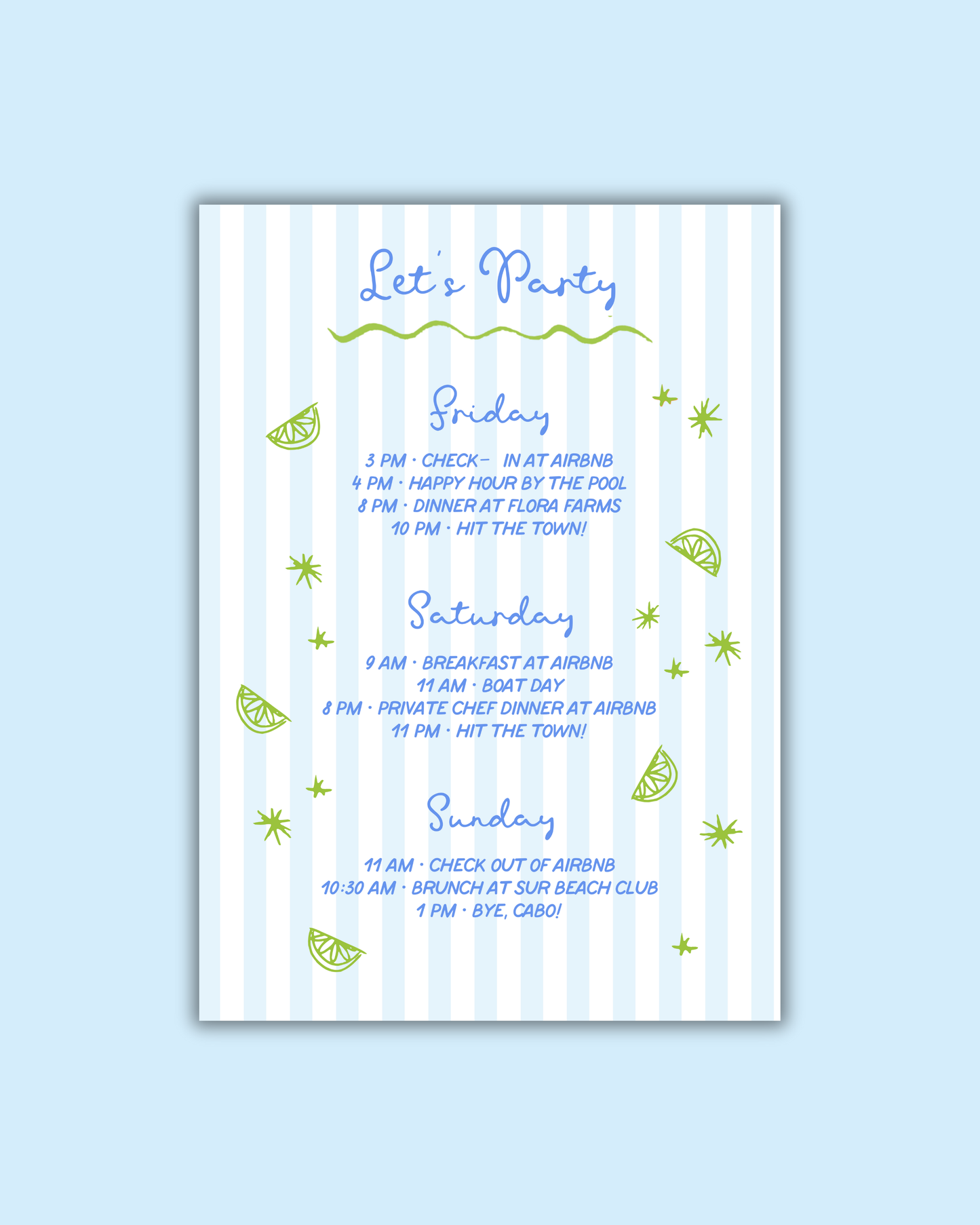 Margs and Matrimony Bachelorette Invitations