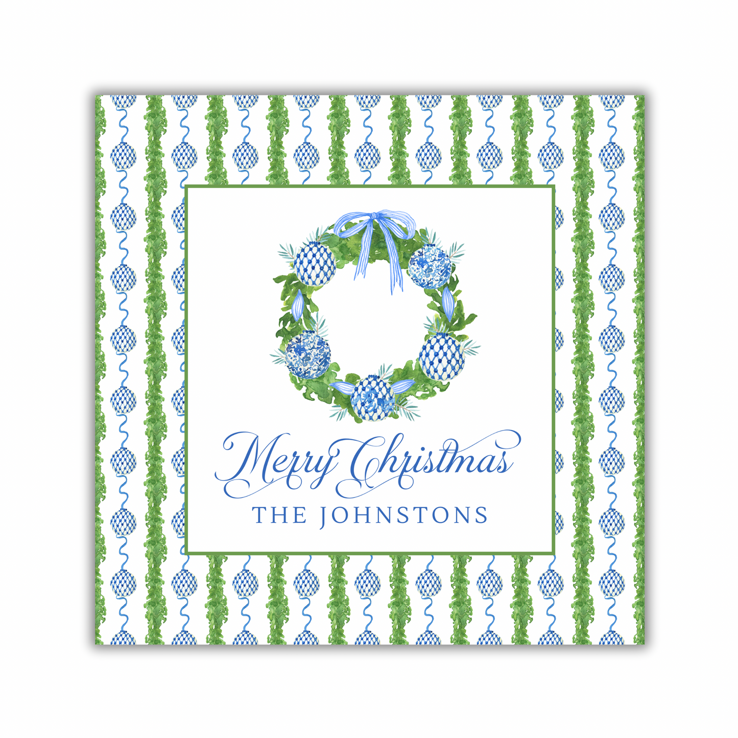 Chinoiserie Wreath Gift Sticker
