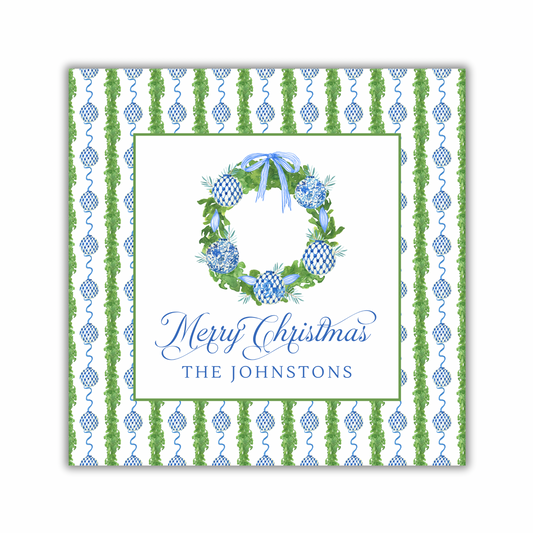 Chinoiserie Wreath Gift Sticker