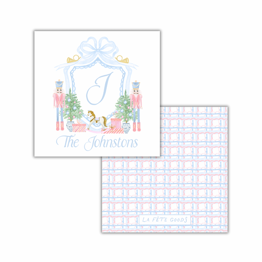 Nutcracker Crest Square Gift Tag