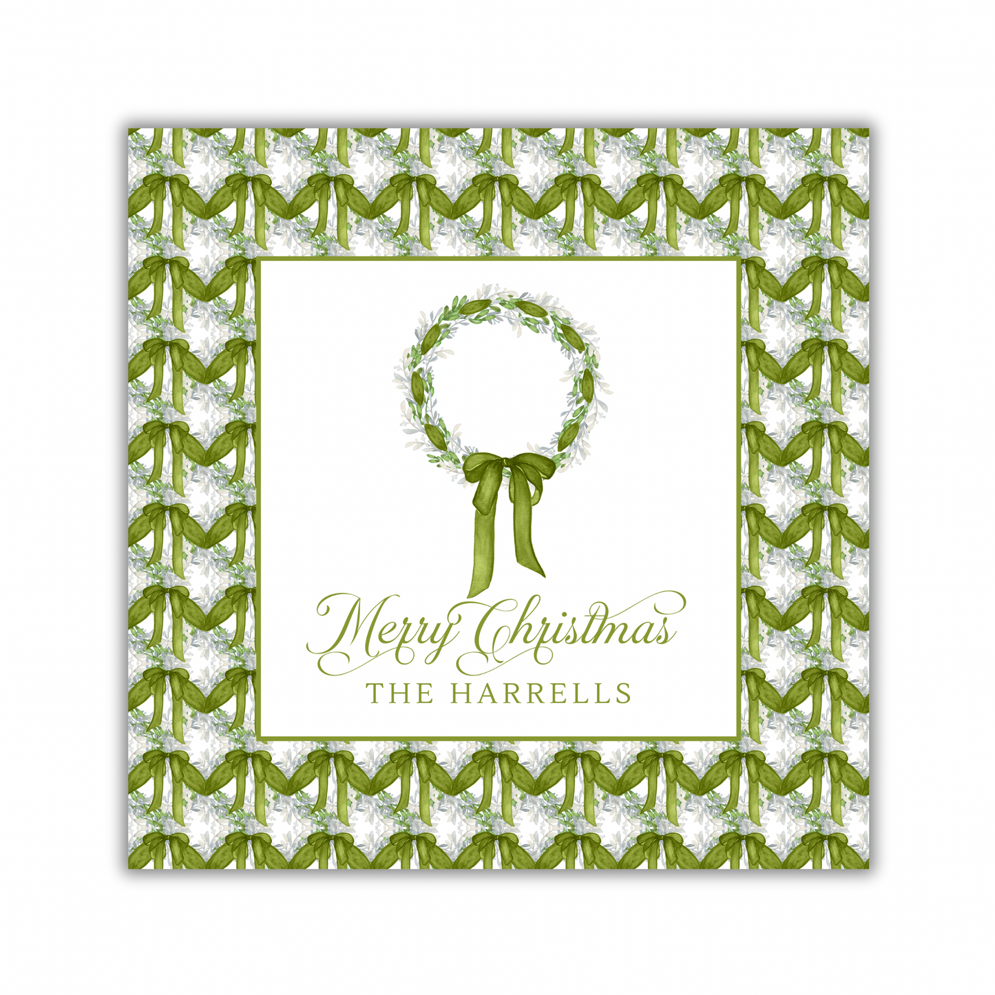 Olive Wreath Gift Sticker