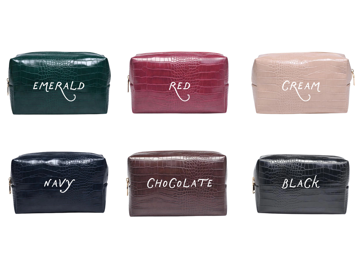 Croc Cosmetic Pouch